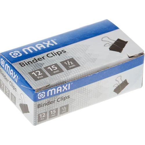 MAXI BINDER CLIP 15MM (1X12) MX-BCL15       