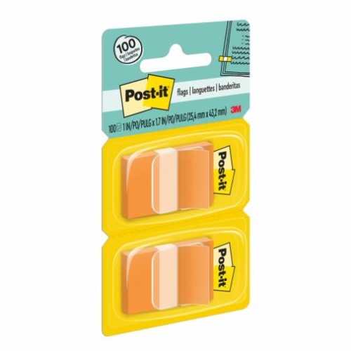 3M POST IT FLAGS  680-4 ORANGE 1" X1.7" X 50 SH         
