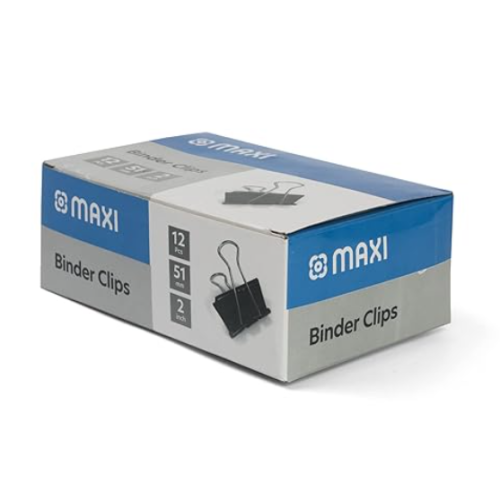 MAXI BINDER CLIP 51MM (1X12)MX-BCL51    