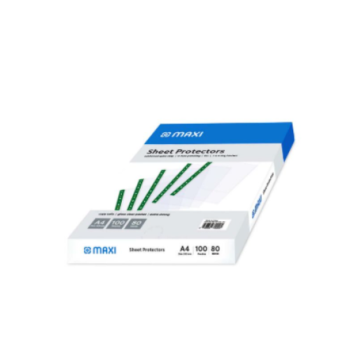 MAXI SHEET PROTECTOR 80MIC A4(10BXCTN)MX-RP100-80(1X100)         