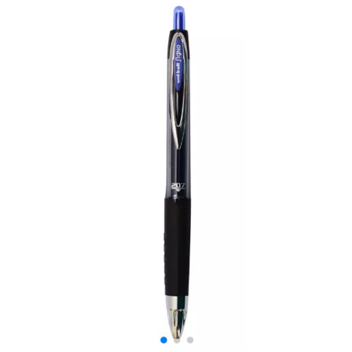 SIGNO RETRACT PEN 0.7MM BL MI-UMN207-BLUE (1X12)    