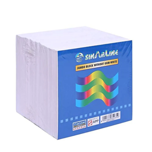 SINARLINE PAPER BLOCK 9X9 WHITE LOOSE800SHT                   