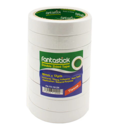 FANTASTIC DOUBLE SIDE TAPE 3/4" X12YD (1X8)FK-TD-1812                