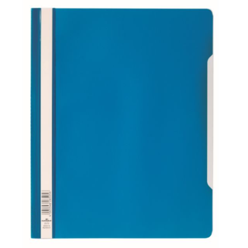 DURABLE CLEAR VIEW FOLDER WITH VERTICAL LABEL STRIP, A4 BLUE (DUPG2570-06) 1X50  