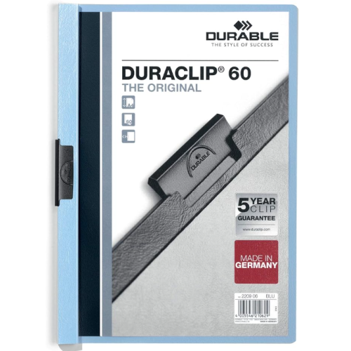 DURABLE DURACLIP 60 FILE A4  BLUE (DUPG2209-06)1X25
