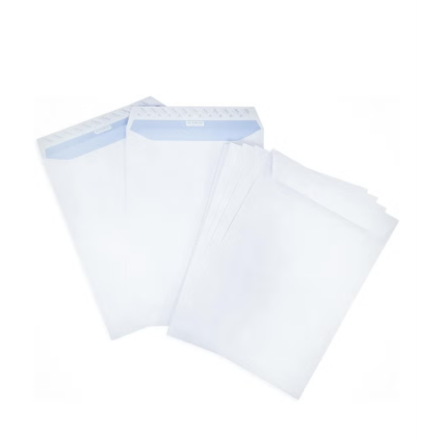 MAXI WHITE ENVELOPE 100 GSM  A4, 12.75X9(MX-100W)1X5 PKT    